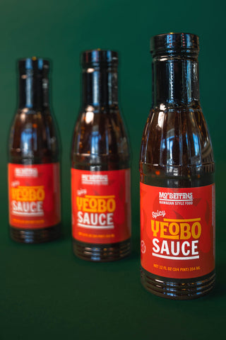 Image showing three bottles of Mo' Bettahs Yeobo Sauce.